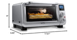De'Longhi Air Fry Oven, Premium 9-in-1 Digital Air Fry Convection Toaster Oven, Grills, Broils, Bakes, Roasts, Keep Warm, Reheats, 1800-Watts + Cooking Accessories, Stainless Steel, 14L, EO141164M De'Longhi