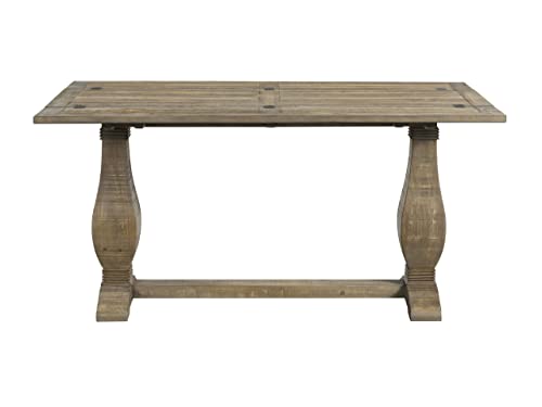 Martin Svensson Home Napa Sofa Console Table, Modular Flip Top Dining or Accent, Solid Natural Wood