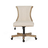Christopher Knight Home Coulee Office Chair, Beige + Natural Christopher Knight Home
