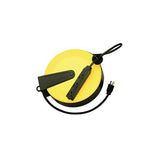 30ft Retractable Metal Cord Reel w/3 Outlets - 10amp BAYCO