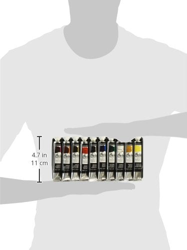 Grumbacher Pre-Tested Oil Color Set, 10-Colors Grumbacher
