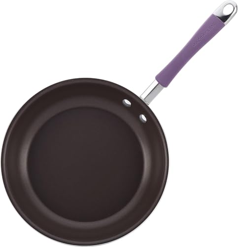 Rachael Ray Cucina Nonstick Cookware Pots and Pans Set, 12 Piece, Lavender Purple