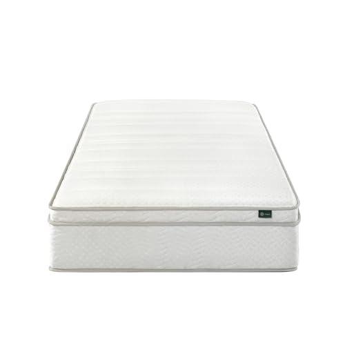ZINUS 10 Inch Foam and Spring Hybrid Mattress [New Version], Twin, Fiberglass Free, Medium Firmness, Durable Support, Certified Safe Foams & Fabric, Mattress in A Box Zinus