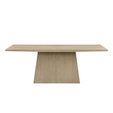 Christopher Knight Home Coadz 82 inch Wooden Dining Table, Modern Rectangular Kitchen Dinner Table for 6-8 People, Pedestal Wooden Dining Furniture for Kitchen Office Conference Room, Light Natural Christopher Knight Home