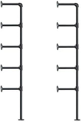 FOF FRIEND OF FAMILY(14" Deep,2Pcs Industrial Retro Wall Mount Iron Pipe Shelf,DIY Open Bookshelf,Hung Bracket,Home Improvement Kitchen Shelves,Tool Utility Shelves, Office Shelves,Bookshelves FOF FRIEND OF FAMILY