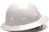 Pyramex Safety SL Series Full Brim Hard Hat, 4-Point Ratchet Suspension, White, Medium Pyramex Safety