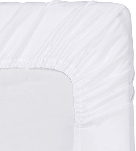 Utopia Bedding Twin Fitted Sheets - Bulk Pack of 6 Bottom Sheets - Soft Brushed Microfiber - Deep Pockets - Shrinkage & Fade Resistant - Easy Care (White) Utopia Bedding