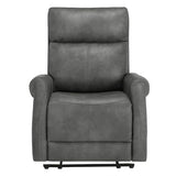 KISLOT Leather Recliner Chair for Adults Wall Hugger RV Recliner with USB Charging Ports Electric Power Reclining Sofa for Living Room Home Theater Seating Bedroom