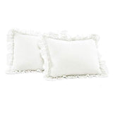 Lush Decor Ella Ruffle Lace Comforter, 3 Piece Set, Full/Queen, White - Cute Comforter - Queen Bedding Set - White Bedding Full Size - Coquette Decor - Ruffle Trim - Lace Trim Lush Decor