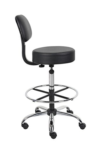 Boss Office Products Be Well Medical Spa Drafting Sool with Back in Black Boss Office Products