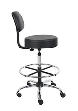 Boss Office Products Be Well Medical Spa Drafting Sool with Back in Black Boss Office Products