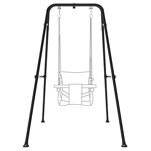 Swing Stand for Kids,Baby Swing Frame, Toddler A-Frame Metal Swing Sets for Backyard, Outdoor Indoor Heavy Duty Swing Set, Fits for Most of The Toddlers Swings RAGOZONERY