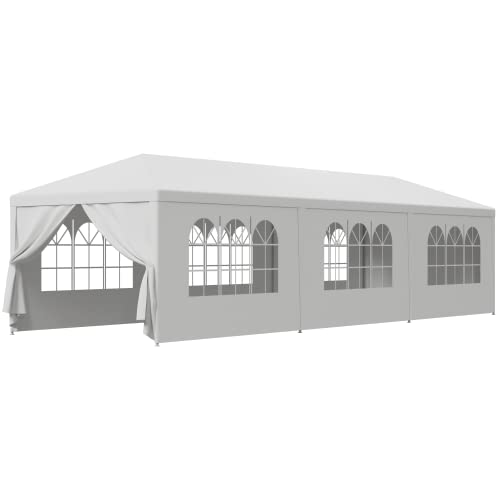 BBBuy 10’X30’ Outdoor Canopy Tent with Removable Sidewalls Gazebo Shelter Pavilion for Backyard BBQ Camping Picnic Parties Wedding Ceremony, Easy Assemble and Removable BBBuy