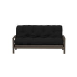 Royal Sleep Products by The Futon Factory 12 inch Foam Futon Mattress - Solid Black Fabric - Full Size - CertiPUR Certified Foams - Made in USA - (Frame not Included) Royal Sleep Products