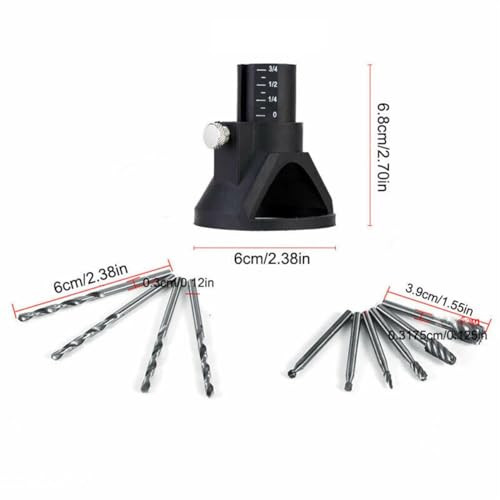 HomeSoGood Router Drill Bits Tool Drill Bit Kit Cutting Guide Locator Rotary File Milling Set for Dremel Rotary 11Pcs HomeSoGood