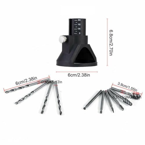 HomeSoGood Router Drill Bits Tool Drill Bit Kit Cutting Guide Locator Rotary File Milling Set for Dremel Rotary 11Pcs - WoodArtSupply