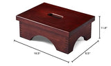 ECROCY Step Stools for Adults Pre-Assembled, Sturdy Foot Stool Lightweight, Portable Wood Step Stool Attractive, Solid Wooden Step Stool with Smooth Finish, Bed Steps for High Beds for Adults ECROCY