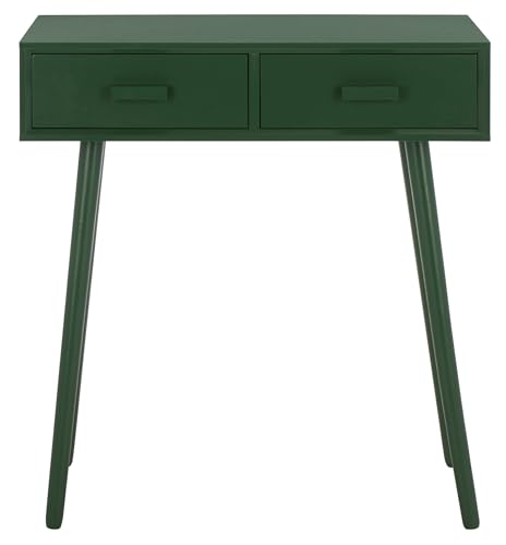 SAFAVIEH Home Collection – Dean Garden Green 2-Drawer Console Table, Mid-Century Modern Entryway & Living Room Accent (COF5701G) SAFAVIEH
