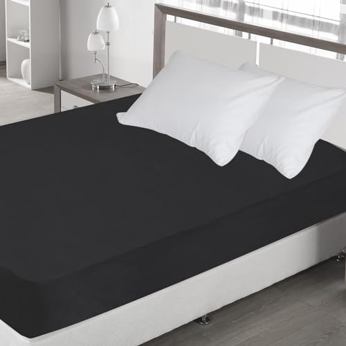 Twin Fitted Sheet Only, Super Soft & Cozy Twin Size Bed Sheets for Boys Kids with Deep Pocket to 14 Inch, Cooling Jersey Mattress Bottom Sheets,Shrinkage & Stain Resistant, Wrinkle Free, Black Magik & Kover