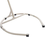 Crosley Furniture Cleo Wicker Indoor Outdoor Hanging Egg Chair with Stand for Patio, Porch, Deck, Light Brown with Sand Cushions Crosley Furniture