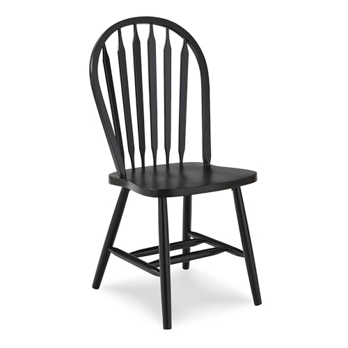 International Concepts Windsor Dining Chair, Black International Concepts