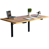 Wallmaster Wall Mounted Folding Workbench Heavy Duty Fold Down Table Utility Bench Solutions Laundry Shelf Wall Desk with Metal Shelf Bracket (32 x 18) Wallmaster
