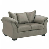 Signature Design by Ashley 1` Darcy Casual Plush Loveseat, Grayish Brown, 39"D x 67"W x 40"H, Gray Signature Design by Ashley