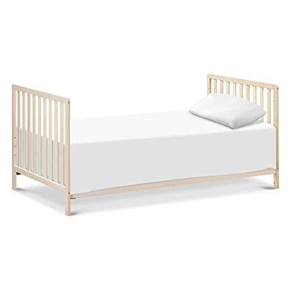 Carter's by DaVinci Colby 4-in-1 Convertible Mini Crib with Trundle Drawer in Washed Natural, Greenguard Gold Certified, Undercrib Storage