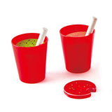 Hape Smoothie Blender | Multicolor Kitchen Smoothie Machine Play Set Complete with Cups & Straws, 9.44 Inch Hape