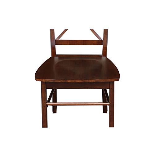 International Concepts X-Back Chair, Espresso IC International Concepts