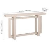 Henn&Hart Breslow Console Table, 55" Wide, White Henn&Hart