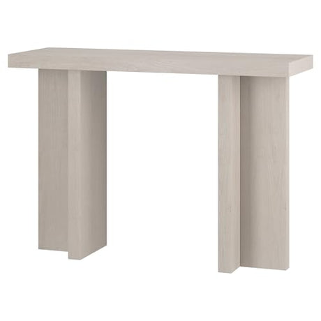 Henn&Hart 42" Wooden Rectangular Console Table Entryway Table, Sofa Table for Entryway, Living Room, Couch, Hallway, or Office, Beech White Henn&Hart