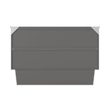 AFI, Monroe Queen Murphy Bed Chest with 6" Mattress, Storage Drawer & Built-in USB Charger, Grey AFI
