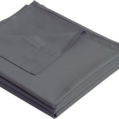 Flat Sheet-Premium Hotel 1-Piece Top Sheet, Luxury and Soft Quality Bedding Flat Sheet, Wrinkle-Free, Stain-Resistant (Dark Grey, Twin) JUWENIN