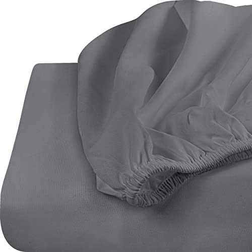 Utopia Bedding King Fitted Sheets - Bulk Pack of 6 Bottom Sheets - Soft Brushed Microfiber - Deep Pockets - Shrinkage & Fade Resistant - Easy Care (Grey) Utopia Bedding