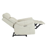 KISLOT Leather Recliner Chair for Adults Wall Hugger RV Recliner with USB Charging Ports Electric Power Reclining Sofa for Living Room Home Theater Seating Bedroom