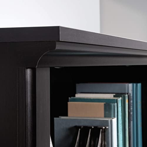 Sauder Miscellaneous Storage Bookcase/ Book Shelf With Doors, Estate Black finish Sauder
