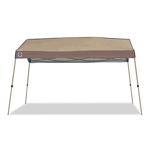 Z-Shade 12 x 14 Foot Panorama Instant Pop Up Canopy Tent Outdoor Shelter Tent with Reliable Stakes, Steel Frame, and Rolling Bag, Tan Z-Shade