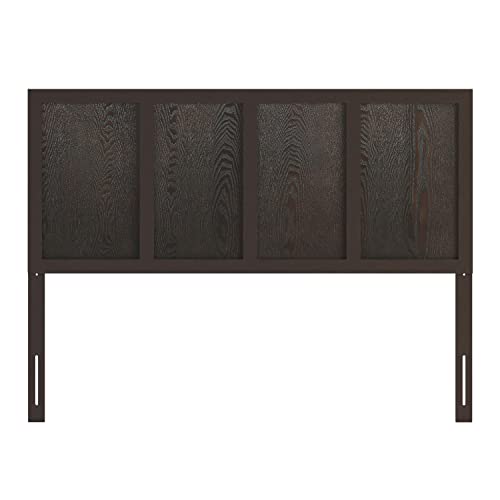 Queen Size Dark Brown Wooden Four Panel Headboard by BizChair BizChair