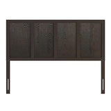 Queen Size Dark Brown Wooden Four Panel Headboard by BizChair BizChair