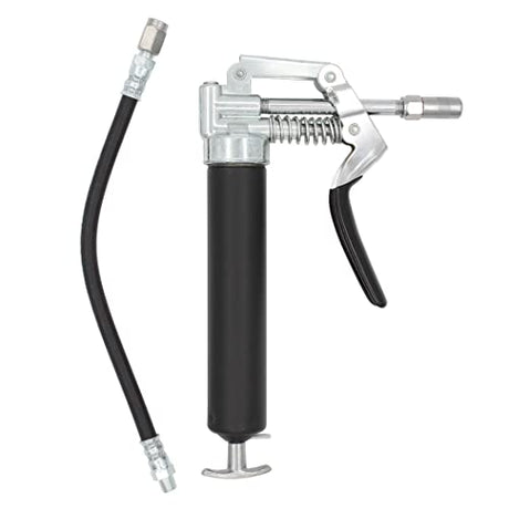 LubriMatic 30-800 Heavy Duty Mini Grease Gun w/ Pipe and Hose, Black/Silver Lubrimatic