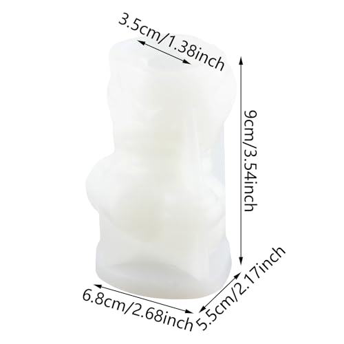 XIAOSHUI Body Candle Molds Women Body Candle Mold Female Human Body Silicone Candle Molds Body Resin Casting Mold for Candle Making Epoxy Aromatherapy Gypsum Clay Craft