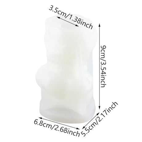XIAOSHUI Body Candle Molds Women Body Candle Mold Female Human Body Silicone Candle Molds Body Resin Casting Mold for Candle Making Epoxy Aromatherapy Gypsum Clay Craft XIAOSHUI