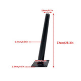 Generic Set of 4 Metal Oblique Tapered Matte Black Furniture Legs,DIY Replacement Sofa Couch Chair Legs,Coffee Table Legs,TV/Bathroom Cabinet Legs,10-72cm,with Screws (25cm/9.8in) (Black 72cm/28.3in) WoodArtSupply