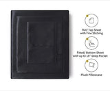 Lanest Housing Silk Satin Sheets, Twin XL Size Satin Bed Sheet Set with Deep Pockets, Cooling Soft and Hypoallergenic Satin Sheets Twin XL - Black Lanest Housing