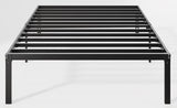 Allewie Twin Bed Frame, 14 inch Metal Platform Beds with Storage Space, No Box Spring Needed and Easy Assembly, Black Allewie