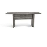 Safco Mayline Aberdeen 6' Boat Shape Conference Table, Gray Steel Tf, Model:ACTB6LGS Safco