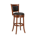 Ball & Cast Swivel Pub Height Barstool 29 Inch Seat Height Cherry Set of 1 Ball & Cast