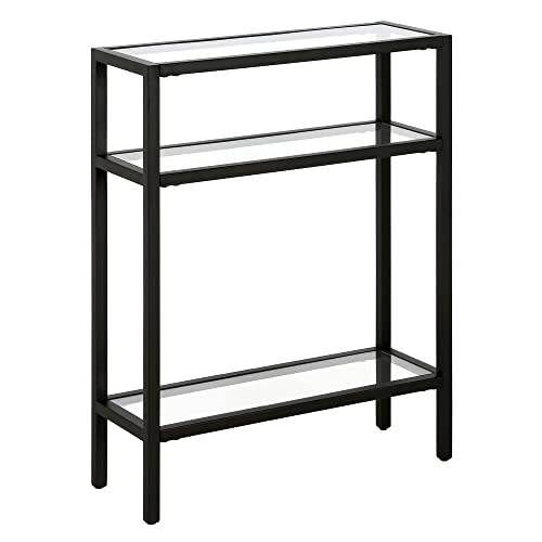 Henn&Hart 22" Wide Rectangular Console Table in Blackened Bronze, Entryway Table, Accent Table for Living Room, Hallway Henn&Hart