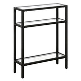 Henn&Hart 22" Wide Rectangular Console Table in Blackened Bronze, Entryway Table, Accent Table for Living Room, Hallway Henn&Hart